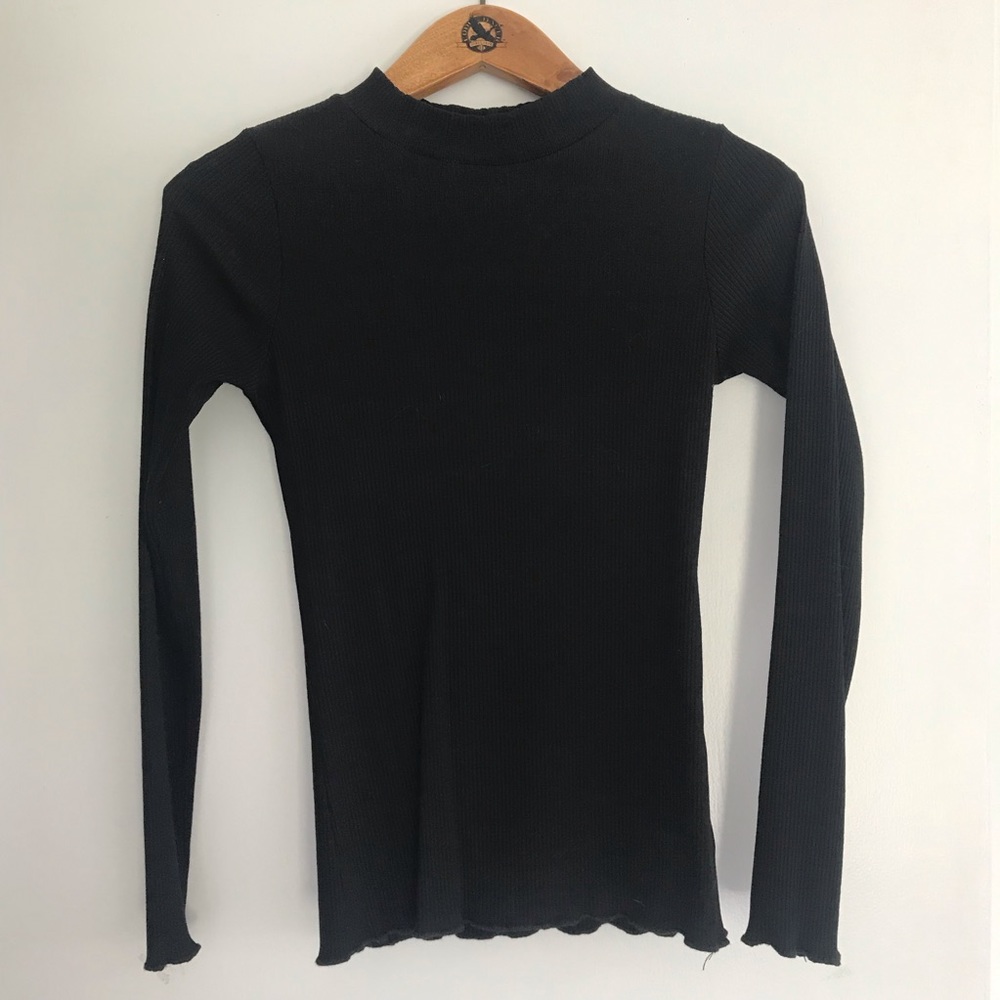 CJLA Olive Turtleneck in Black